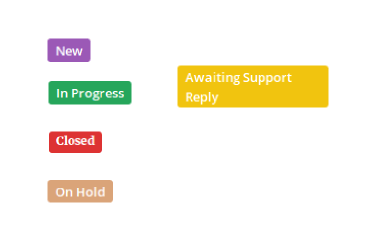 EDD Support Tickets Status Labels and Badges